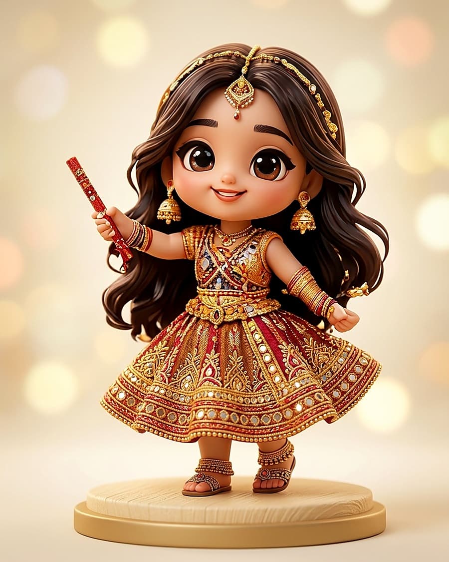 Festive portrait chibi collectible